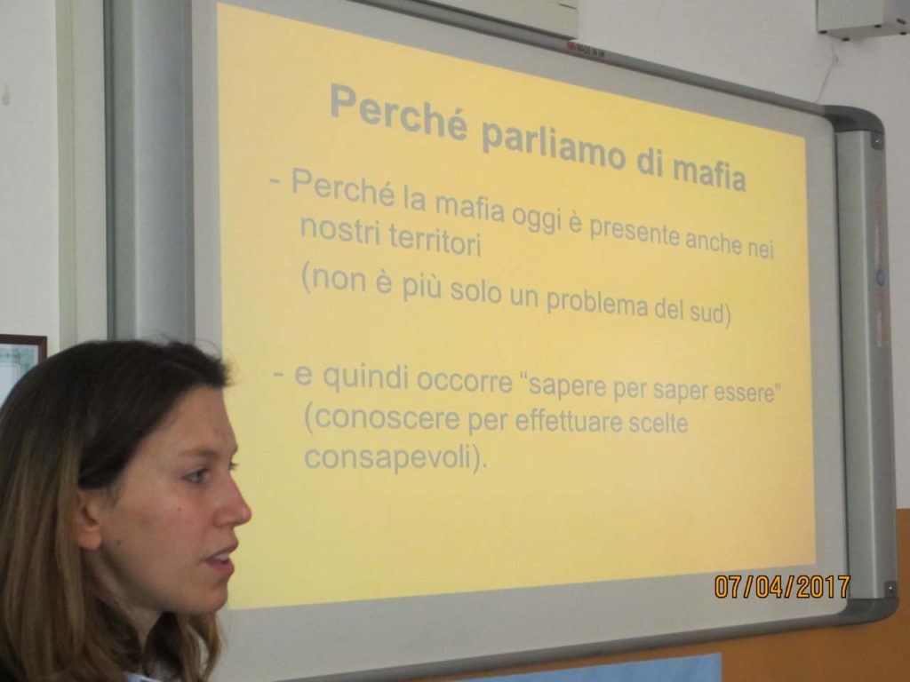 Istituto San Giuseppe La Salle Milano Secondaria Progetto Mafia c'è chi dice no_3