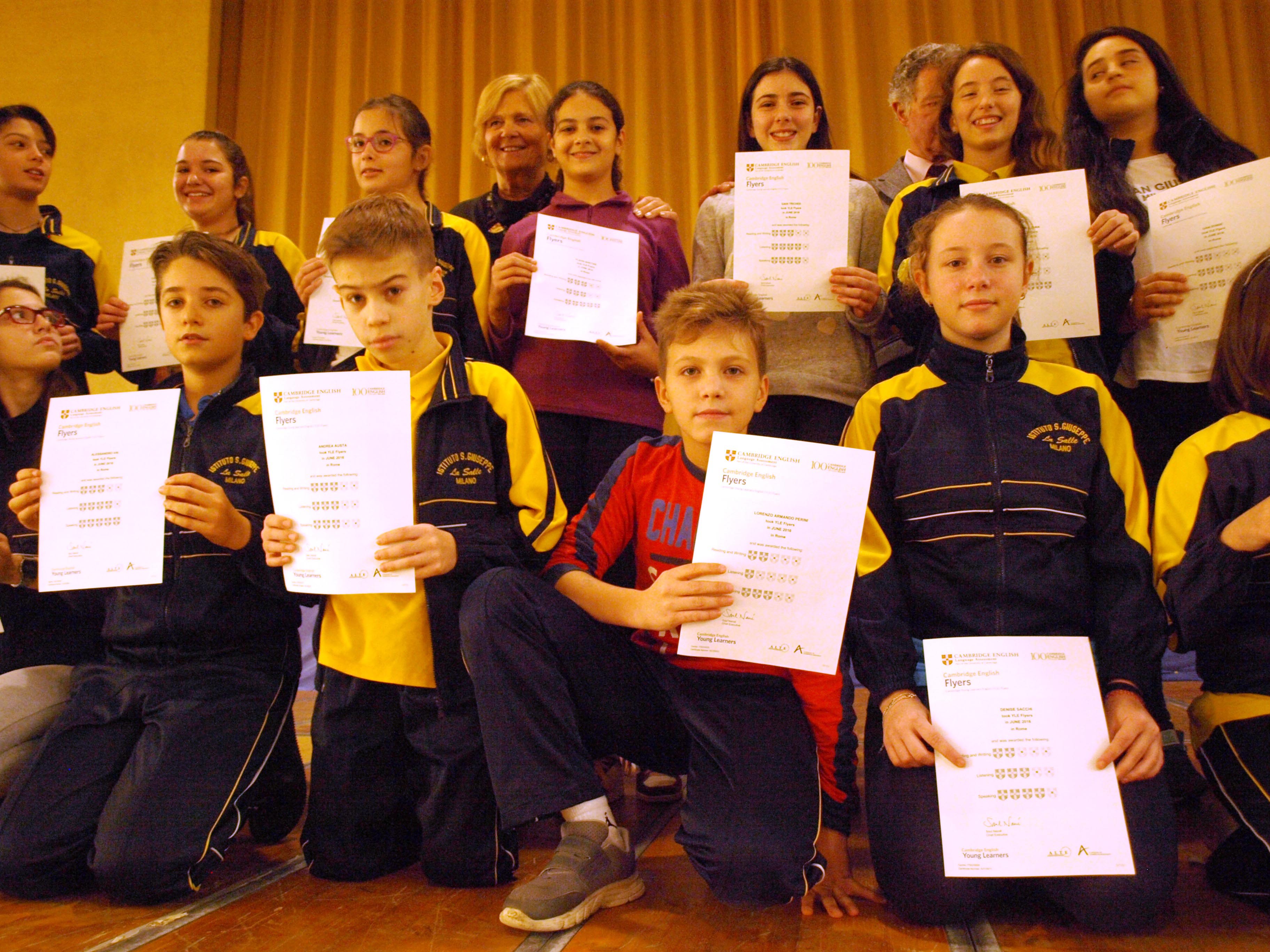 Istituto San Giuseppe La Salle Milano Secondaria Diplomi Cambridge English Flyers_4