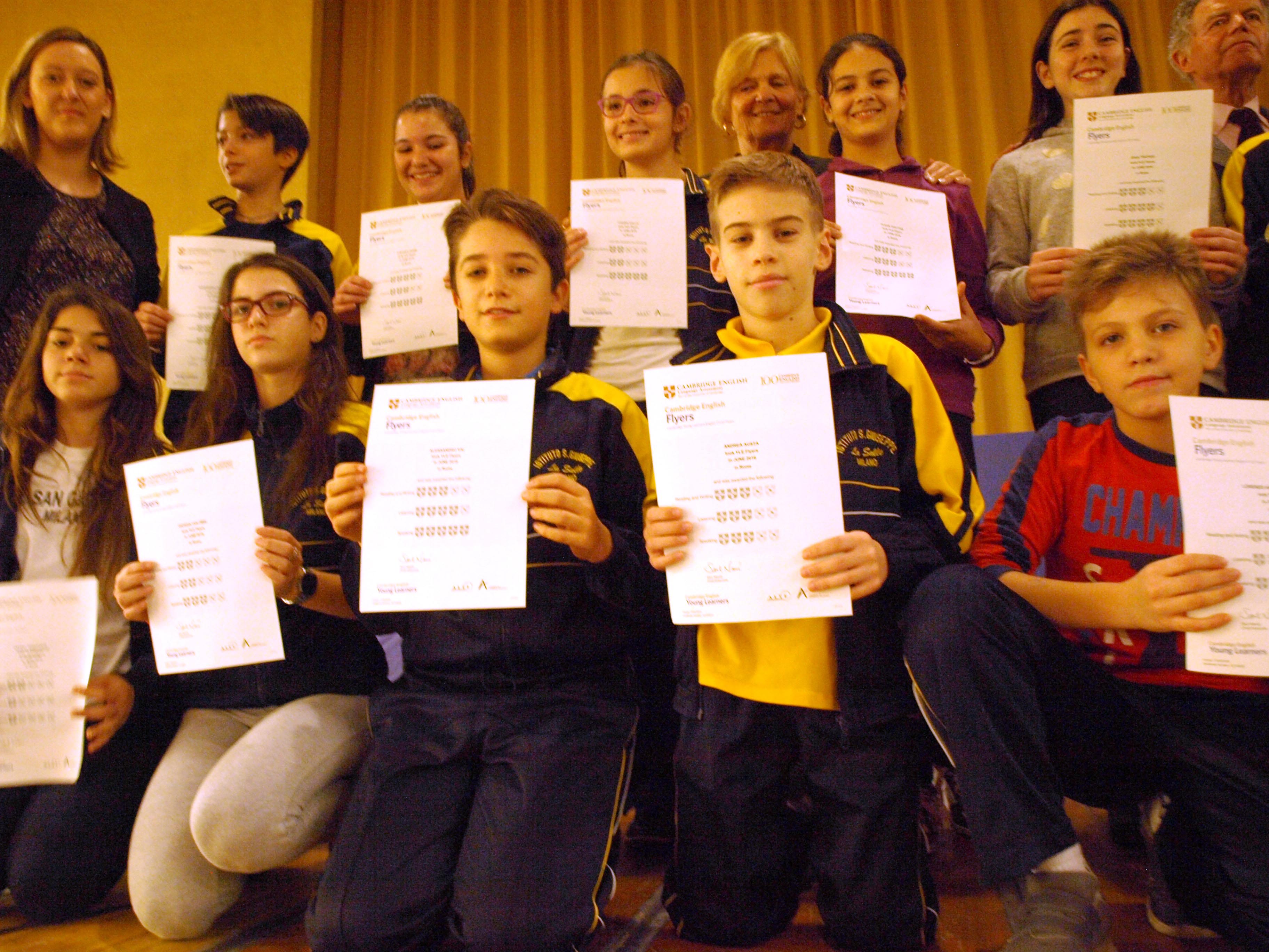 Istituto San Giuseppe La Salle Milano Secondaria Diplomi Cambridge English Flyers_5