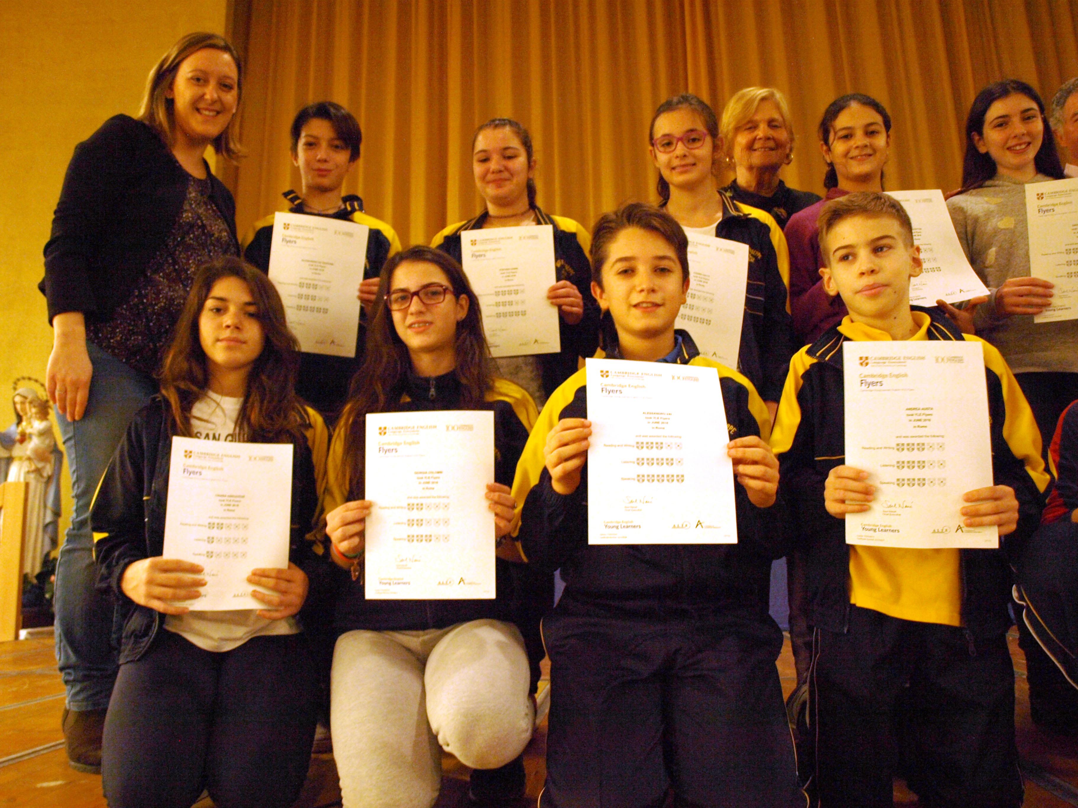 Istituto San Giuseppe La Salle Milano Secondaria Diplomi Cambridge English Flyers_6