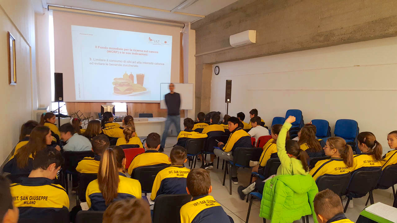 Istituto San Giuseppe La Salle Milano Scuola Secondaria Classi Seconde Incontro LILT Alimentazione_1