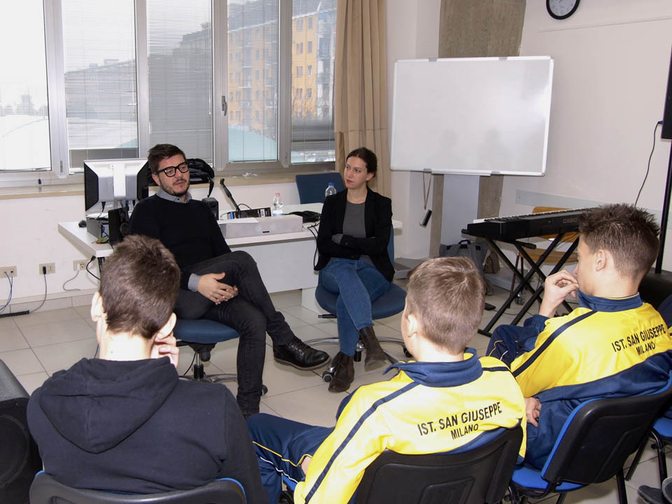 Istituto San Giuseppe La Salle Milano Scuola Secondaria Classi terze Incontro con Cesare Giuzzi Lotta alla Mafia_1