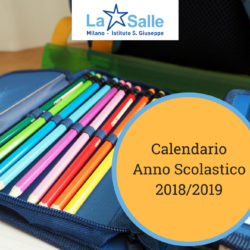 Istituto San Giuseppe La Salle Milano Calendario anno scolastico 2018 - 2019_3