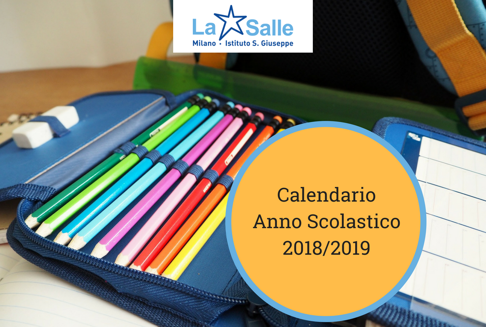 Istituto San Giuseppe La Salle Milano Calendario anno scolastico 2018 - 2019_3