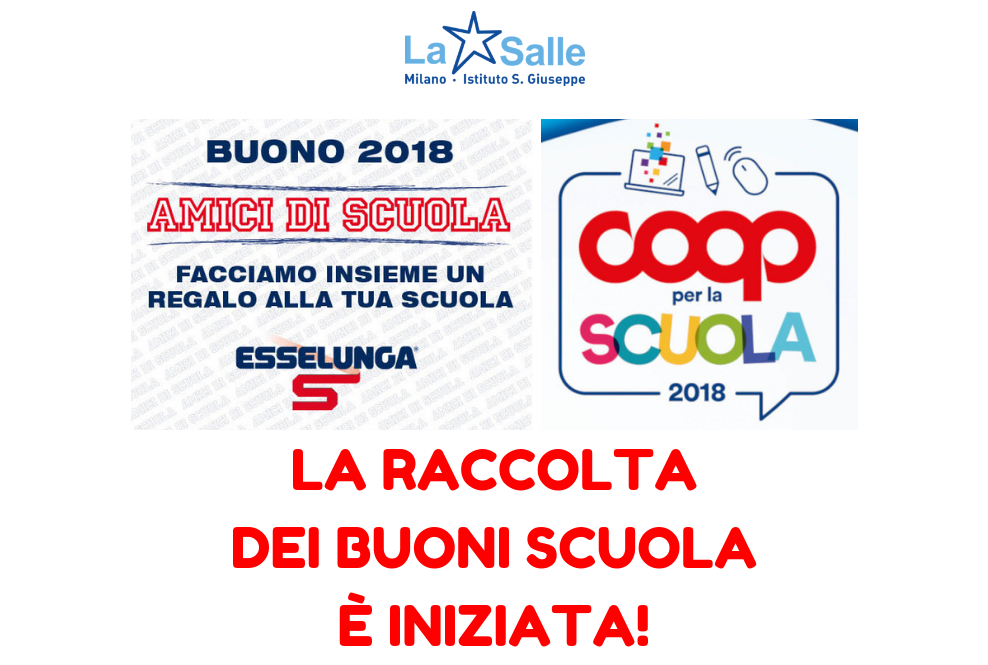 Istituto San Giuseppe La Salle Milano Raccolta Buoni Scuola Anno scolastico 2018-2019