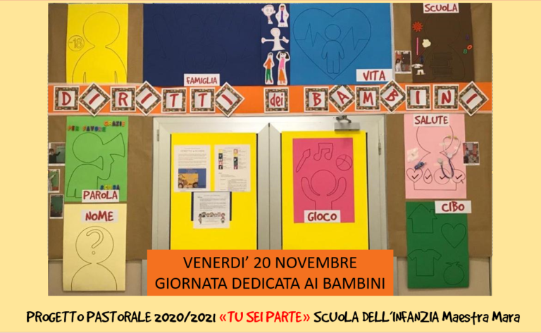Istituto San Giuseppe La Salle Milano Scuola dell'Infanzia Giornata Internazionale per i Diritti dellinfanzia e dell'Adolescenza 2020_1