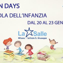 Open Days 2021 Scuola dell'Infanzia Istituto San Giuseppe La Salle Milano 988X665