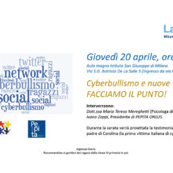 Istituto San Giuseppe La Salle Milano Conferenza Cyberbullismo 20 aprile 2017 Head