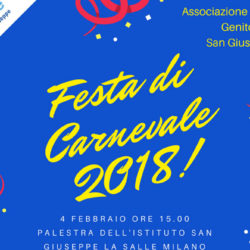 Istituto San Giuseppe La Salle Milano Festa di Carnevale 2018 Associazione Lasalliana Genitori_Head