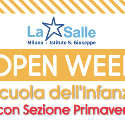 Istituto San Giuseppe La Salle Milano Open Week Scuola dell'Infanzia 2017-2018_News_Head