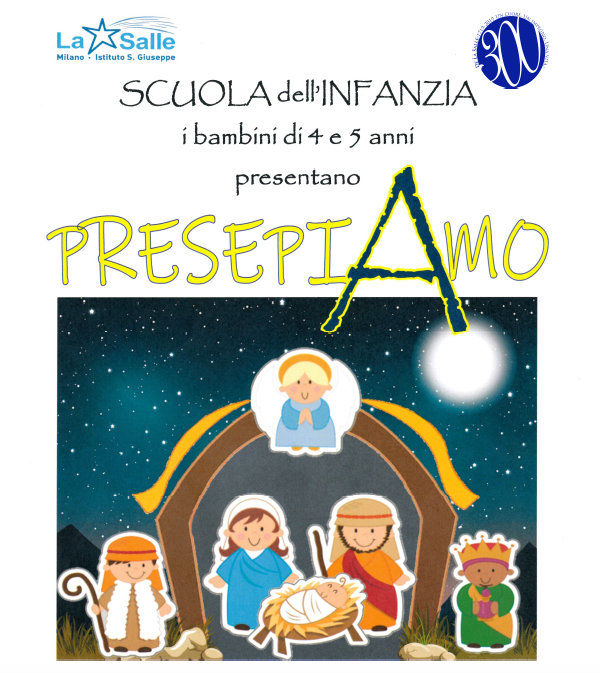 Istituto San Giuseppe La Salle Milano Scuola Infanzia Concerto di Natale 2018 Locandina