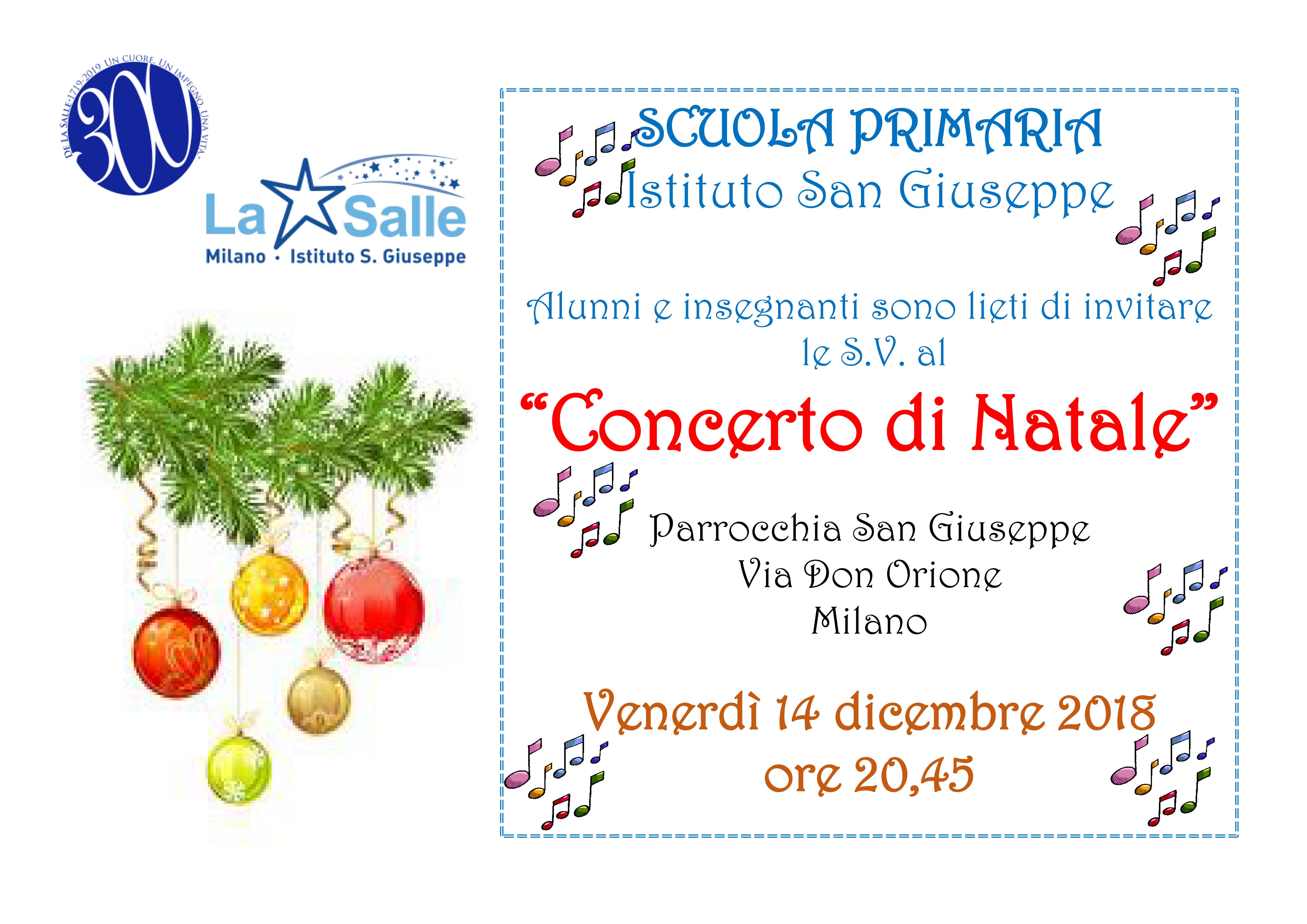 Poesie Di Natale Per Bambini Di Scuola Materna.Santo Natale 2018 Auguri In Concerto Istituto San Giuseppe La Salle Milano Scuola Paritaria Cattolica Scuola Dell Infanzia Con Sezione Primavera Primaria E Secondaria Di Primo Grado