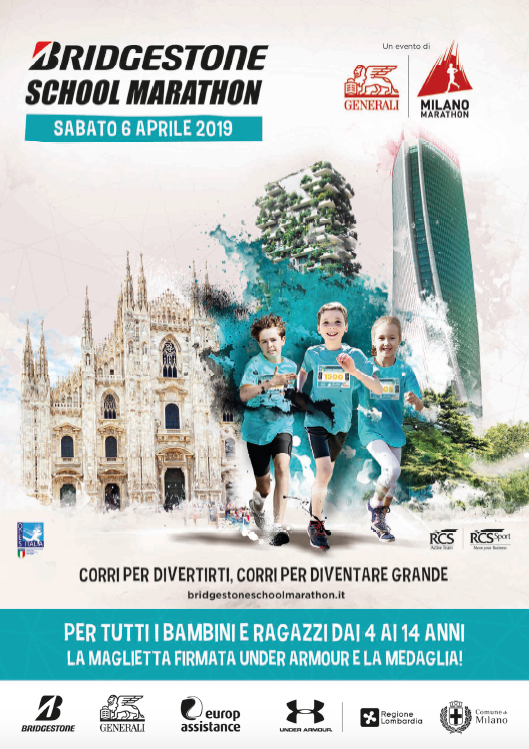 Istituto San Giuseppe La Salle Mila no Associazione Genitori Milano School Marathon 2019_Volantino