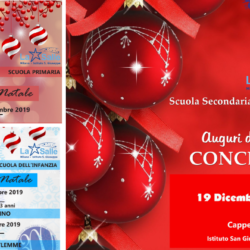 Istituto San Giuseppe La Salle Milano Natale 2019 Locandine Feste