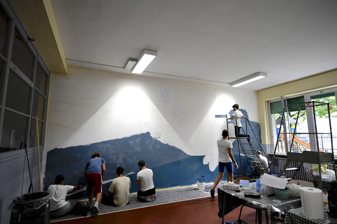 Istituto San Giuseppe La Salle milano Scuola Secondaria Un murale per L'Ambiente #AmbienteaScuola_11