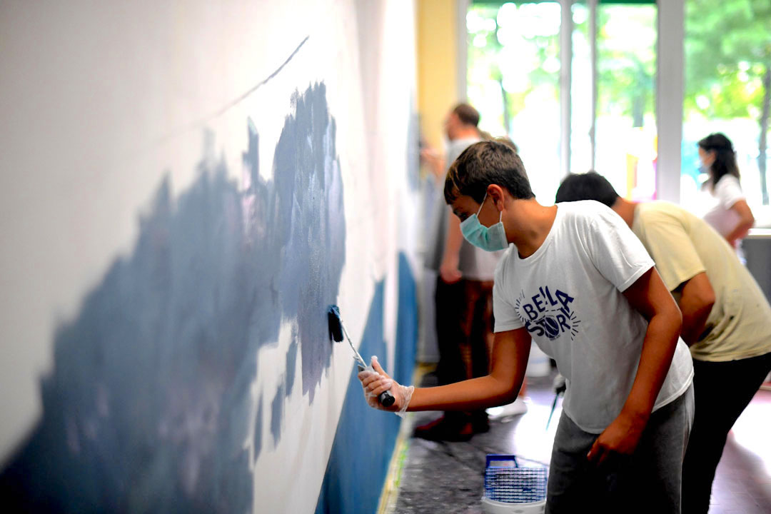 Istituto San Giuseppe La Salle milano Scuola Secondaria Un murale per L'Ambiente #AmbienteaScuola_12