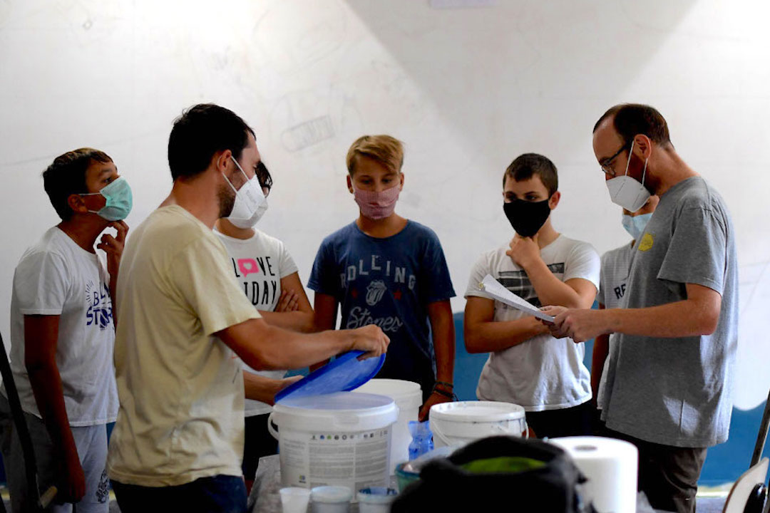 Istituto San Giuseppe La Salle milano Scuola Secondaria Un murale per L'Ambiente #AmbienteaScuola_2