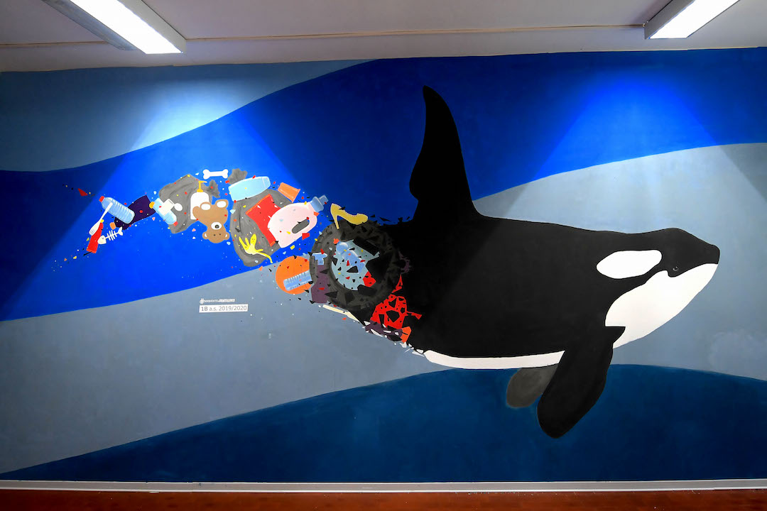 Istituto San Giuseppe La Salle milano Scuola Secondaria Un murale per L'Ambiente #AmbienteaScuola_28