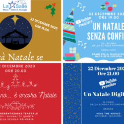 Istituto San Giuseppe La Salle Milano Collage Locandine Natale 2020