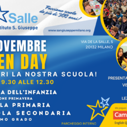 Apertura News Sito Open Day 2026 La Salle Istituto San Giuseppe Milano