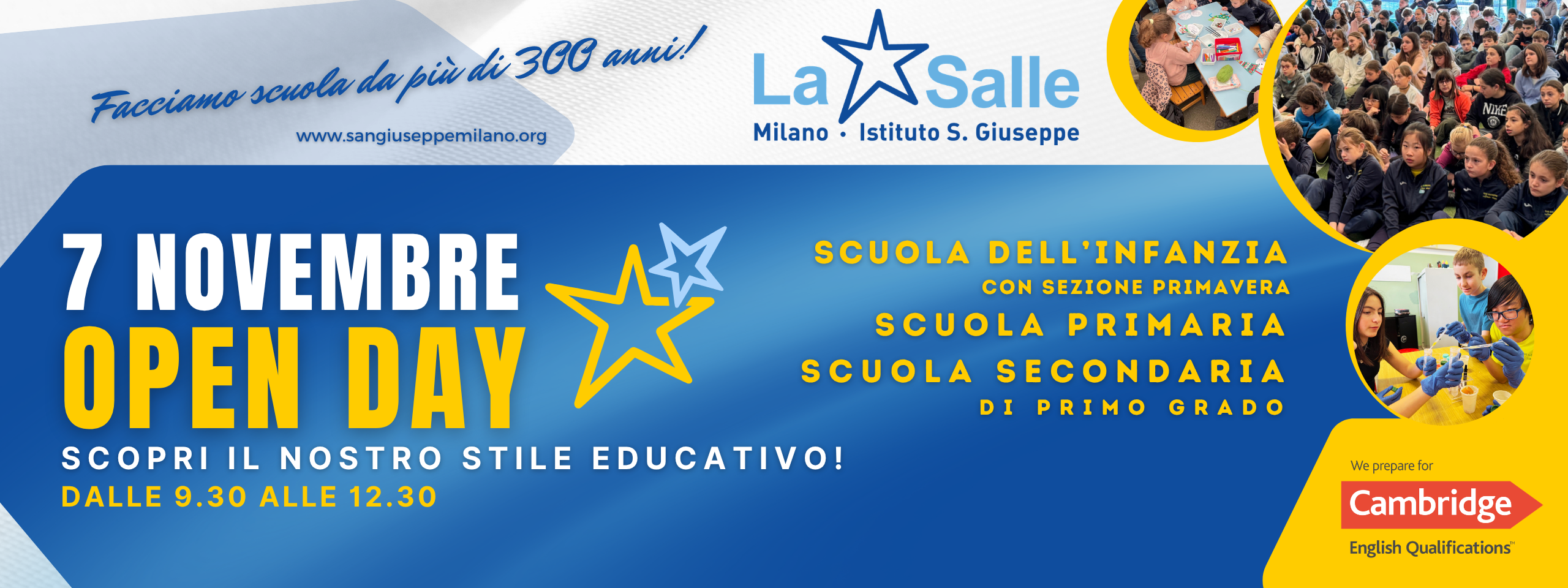 La Salle Istituto San Giuseppe Istituto Milano Open Day 2026 Vieni a Conoscerci